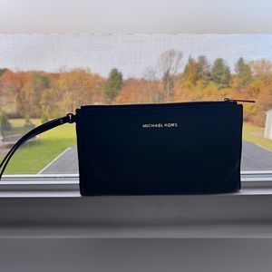 EUC black Michael Kors wristlet